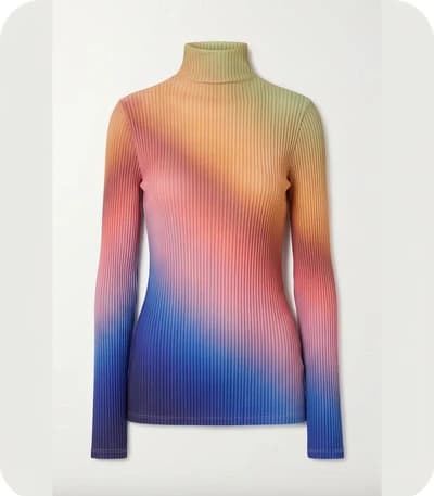 Ombre Gradient Turtleneck