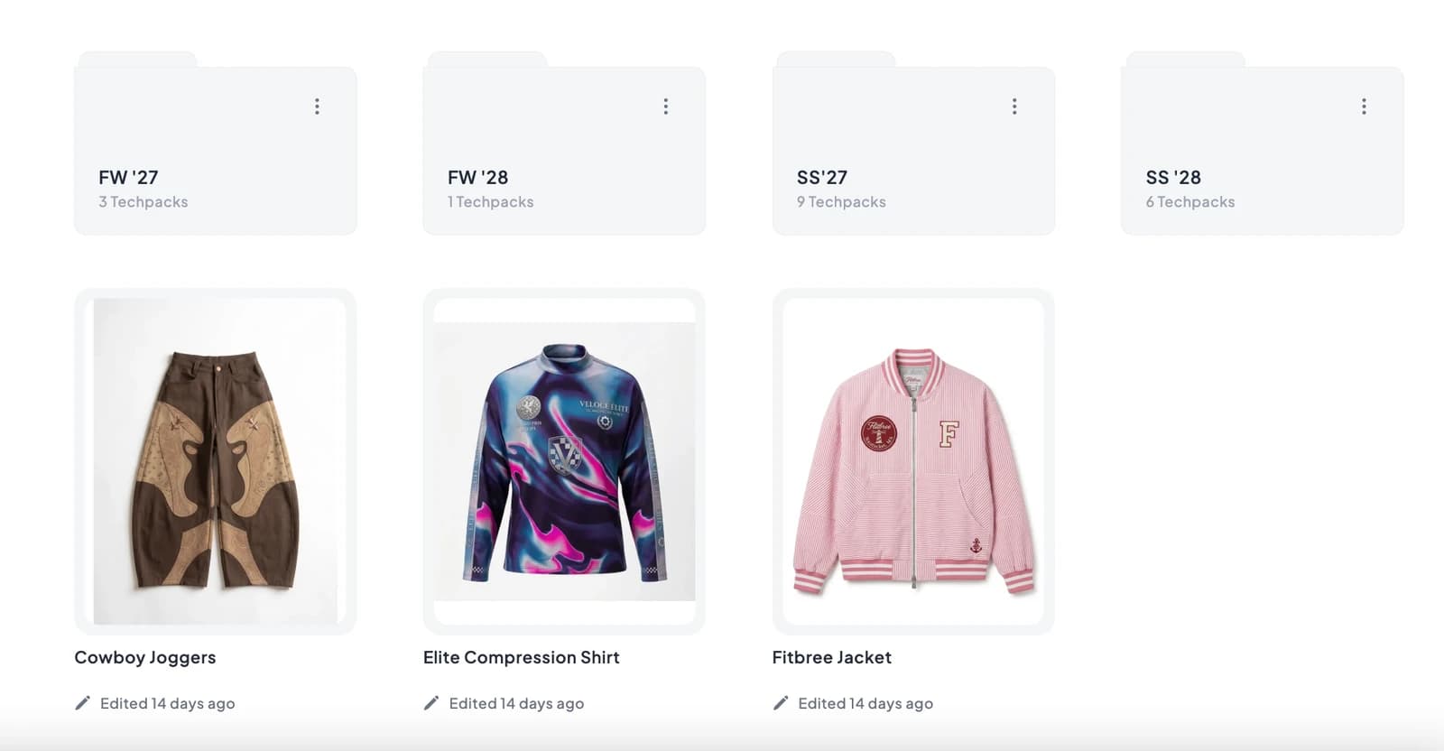 Design Collection Management Interface