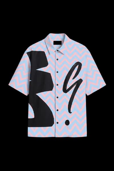 Art Graphic Printed Button Down Shirt